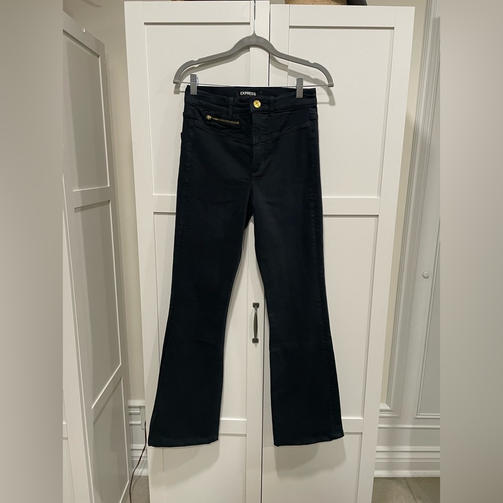 Express high rise Black Jeans 90s Boot Cut 4R